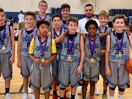 6th Grade White Champions in 6th/7th Grade Division Of The Back To School One Day Shootout