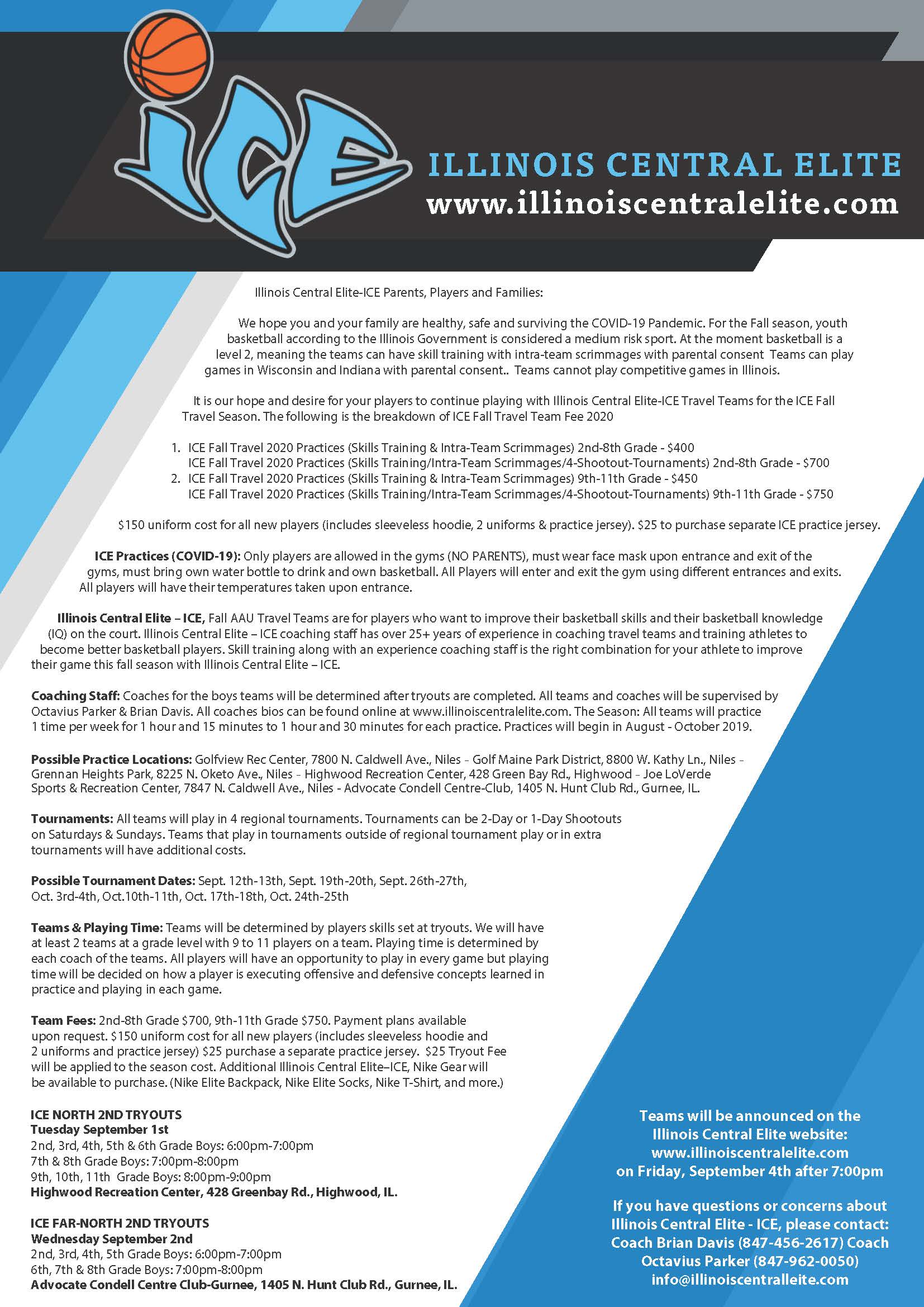 2020 Fall Tryouts