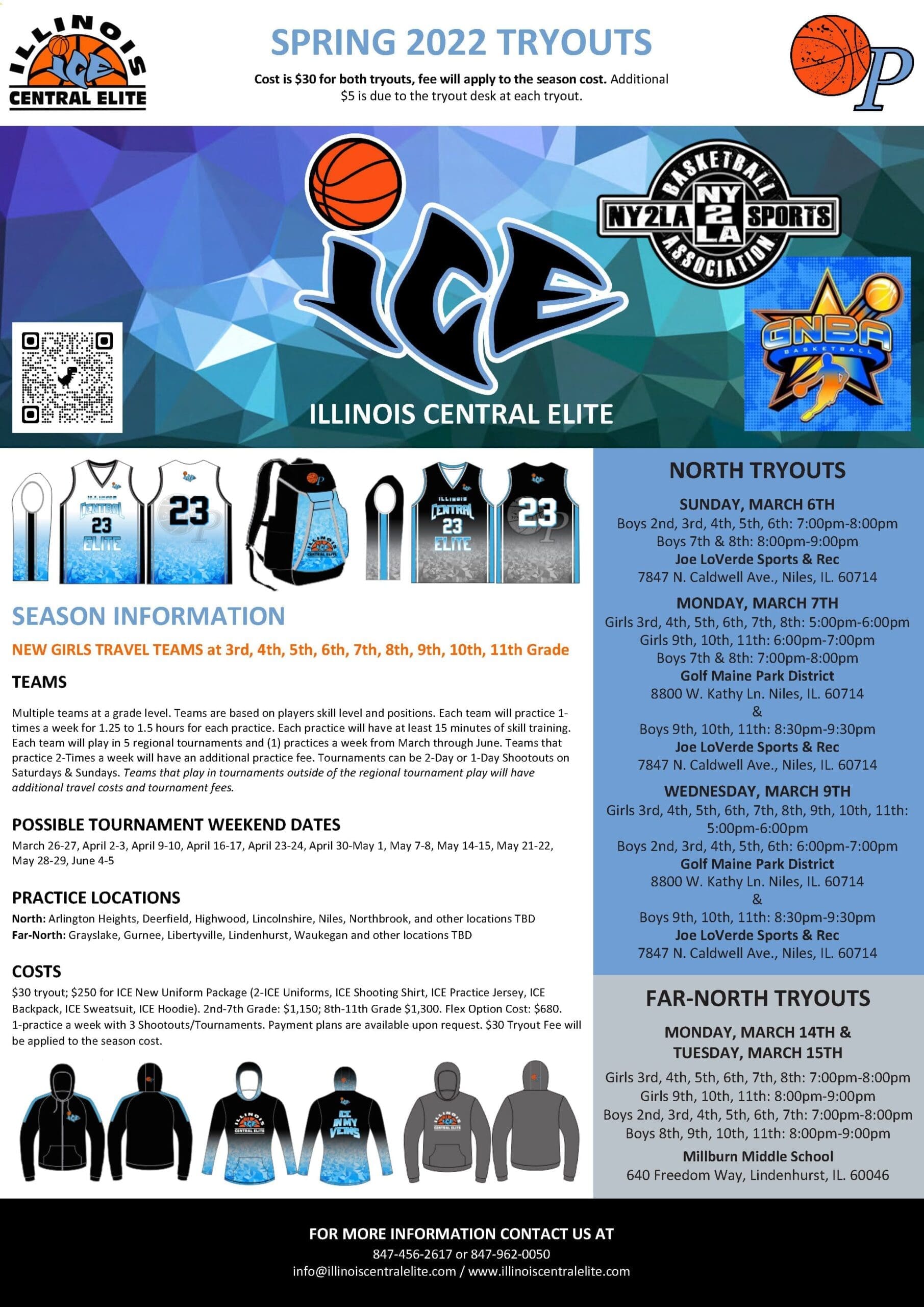 2022 ICE Spring Tryouts