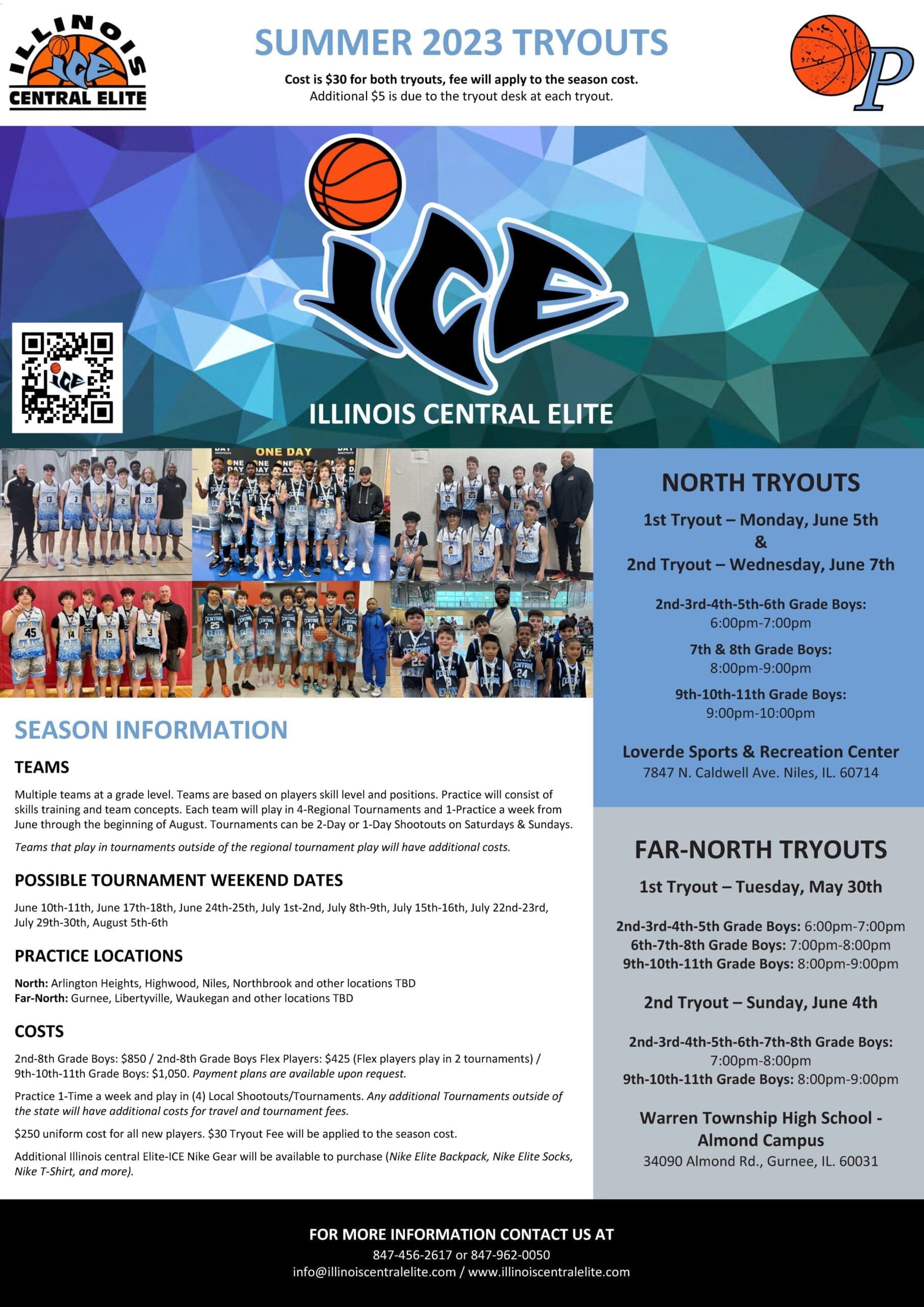 2023 ICE Summer Tryouts